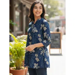 AADVIKA Floral Printed Pure Cotton Kurti-picture-17