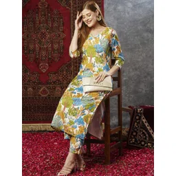 Aaghnya Women Pink Kurta Sets-picture-10