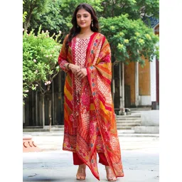 Aaghnya Women Printed Kurta Set-picture-24
