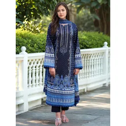 Aaghnya Women Printed Viscose Rayon Kurta Sets-picture-19