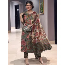 Aaghnya Women Viscose Rayon Printed Kurta Sets-picture-15