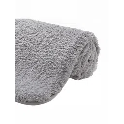 AaHo Decor Grey Textured Anti-Slip High Absorbent Microfiber Bath Rugs-picture-27