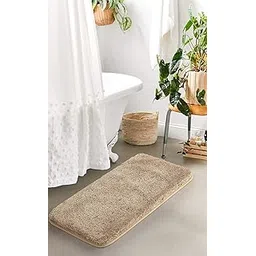 AaHo Decor Soft Shaggy Door Mat | Anti Skid Door Mats for Home Entrances, Bathroom Indoor/Outdoor Floor Mat with 2.5 cm Pile Height (40 x 72 cm)(Beige)-picture-10