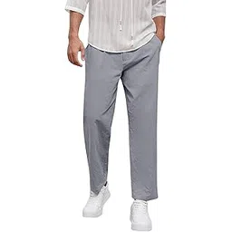 aahwan Solid Men's Regular Fit Cotton Slant Pocket Straight Leg Pants-picture-14