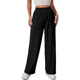 aahwan Women & Girls' Solid Oversized Wide Leg Baggy Korean Pants Trousers-picture-19