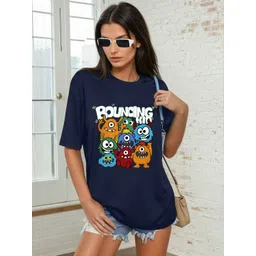 AAHWAN Women Printed Applique T-shirt-picture-18