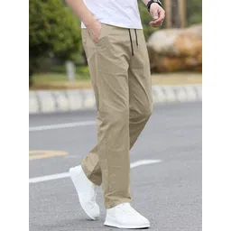 aahwan Men's Straight Fit Mid Rise Pants image 3