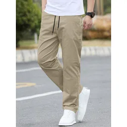 aahwan Men's Straight Fit Mid Rise Pants image 4