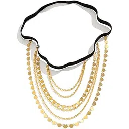 aaishwarya Gold Plated Thigh Chain with Multi-Layered Chains of Heart Accents | Elegant Body Jewelry for Women and Girls | Leg Chain for Parties & Events-picture-53