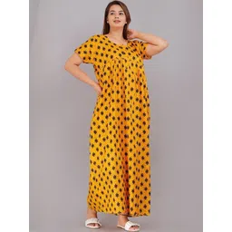 AAKARSHANA CREATION Women Printed Cotton Nightdress-picture-25