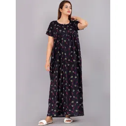 AAKARSHANA CREATION Women Printed Cotton Nightdress-picture-38