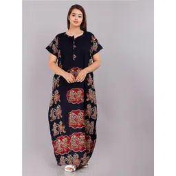 AAKARSHANA Printed Maxi Nightdress-picture-20