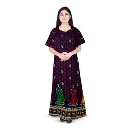 AAKARSHANA Printed Maxi Nightdress-picture-13