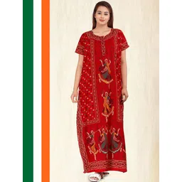 AAKARSHANA Printed Maxi Nightdress-picture-10