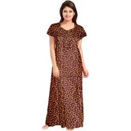 AAKARSHANA Printed Maxi Nightdress-picture-26