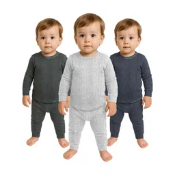 Aakarshini Kids Pack of 3 Round Neck Long Sleeves Thermal Set-picture-49