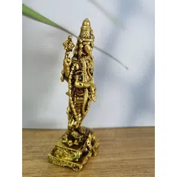 Aakrati Yellow Lord Balaji Religious Idol Showpiece-image-7
