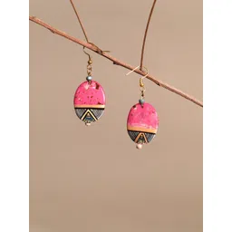 AAKRITI ART CREATIONS Brass-Plated Circle Drop Earrings-picture-23