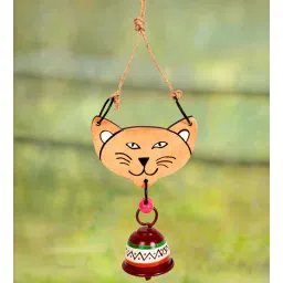 Pink Panther Pink Wood & Metal Wind Chime with Metal Bells by Aakriti Art Creations-image-12