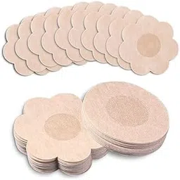 aanahil 10 Pcs Disposable Nipple Covers for Women – 5 Pairs Adhesive Flower Pasties Stickers | Soft, Breathable & Skin-Friendly Breast Covers for Party, Dresses, Backless & Strapless Outfits-picture-35