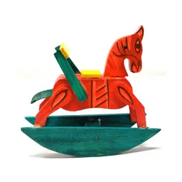 A&A Kreative Box Wooden Rocking Horse - Multicolour-picture-13