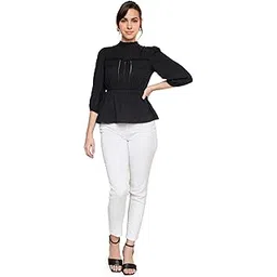 a&d medical Women's Solid Regular Fit Blouse-picture-33