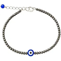 aangan aura Pyrite with Evil Eye for Women | Money Attraction Crystal Jewelry | Adjustable Protection Wear | Lightweight Stone Design-picture-43