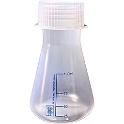 AANIJ® 100 ml Plastic Transparent Conical Flask with Stopper Reusable Flask Narrow Neck | Multi-purpose Flask for Chemistry Lab Experiments Pack of (6)-image-17