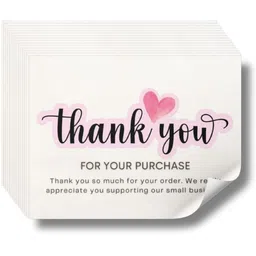 aanyacentric 2.8x2inch Thank You Sticker Label for Business Gratitude Customer Appreciation Greeting Card-picture-16