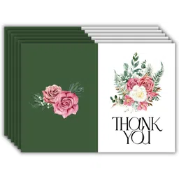 aanyacentric 6nos Thank You 4.1x5.8inches Postcard with Envelopes Greeting Card-picture-12