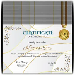 aanyacentric 8.3 x 11.7 Inch Self Fill-in Certificate Achievement for Student Trainee Greeting Card-picture-26