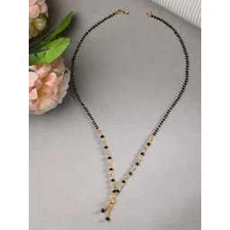 AanyaCentric Gold-Plated Beaded Brass Mangalsutra-image-44