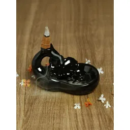 Aapno Rajasthan Black Solid Smoke Fountain With Built-In Backflow Incense Cone-picture-29