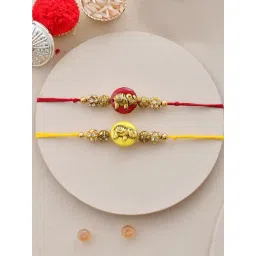 Aapno Rajasthan Elephant Embellished Set of 2 Rakhi-picture-47
