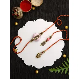 Aapno Rajasthan Floral Bhaiya Bhabhi Rakhi Set-picture-15