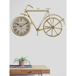 Aapno Rajasthan Gold-Toned Quirky Contemporary Wall Clock-picture-27