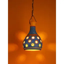 Aapno Rajasthan Multicolor Terracotta Tea Light Holder - Set of 1-picture-30