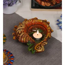 aapno rajasthan Multicolour Terracotta Diya-picture-29