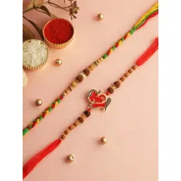 Aapno Rajasthan Set of 2 Divine Ganesha & Rudraksh Rakhi-picture-10
