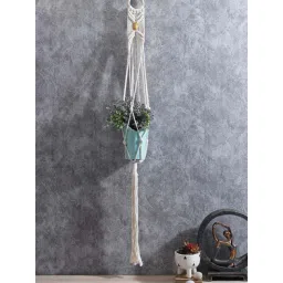 Aapno Rajasthan White Fabric Planter - Set of 1-picture-32