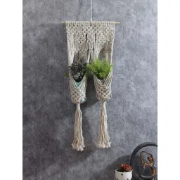 Aapno Rajasthan White Fabric Wall Decor - Set of 1-picture-37