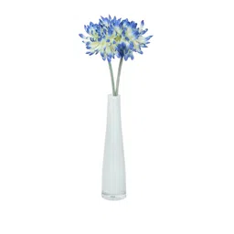 Aapno Rajasthan White Glass Flower Vase image 3