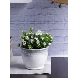 Aapno Rajasthan White Stone-Finish Planter Pot-picture-11