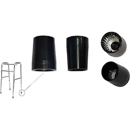 aaram Rubber Ferrule Shoes, 30mm Replacement Rubber for Patient Walker, Rubber Ferrule Shoes with Metal Inserts, Durable Rubber Ferrule Shoes for Walkers, Eco-Friendly Tips for Mobility Aids, Black-picture-13
