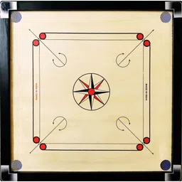 aarav Carrom Board Full Size 32x32 Inches For Adults With 1 Set Wooden Coins 81.28 cm Carrom Board-picture-25