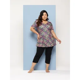 Aarika Beige Nylon Printed Short Sleeves Swimsuit With Goggles-picture-41