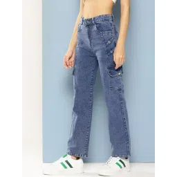 Aarika Blue Denim Solid Jeans image 3