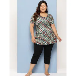 Aarika Checked Checked Plus Size Round Neck Swim Suit With Goggle-picture-15