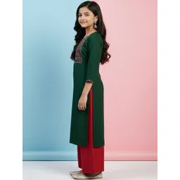 Aarika Ethnic Motifs Yoke Design Pure Cotton Kurti-picture-27