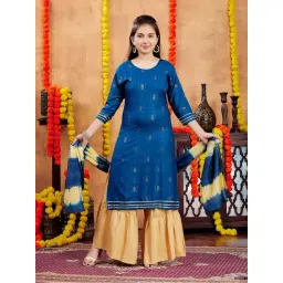 Aarika Girls Blue Printed Kurti-picture-15